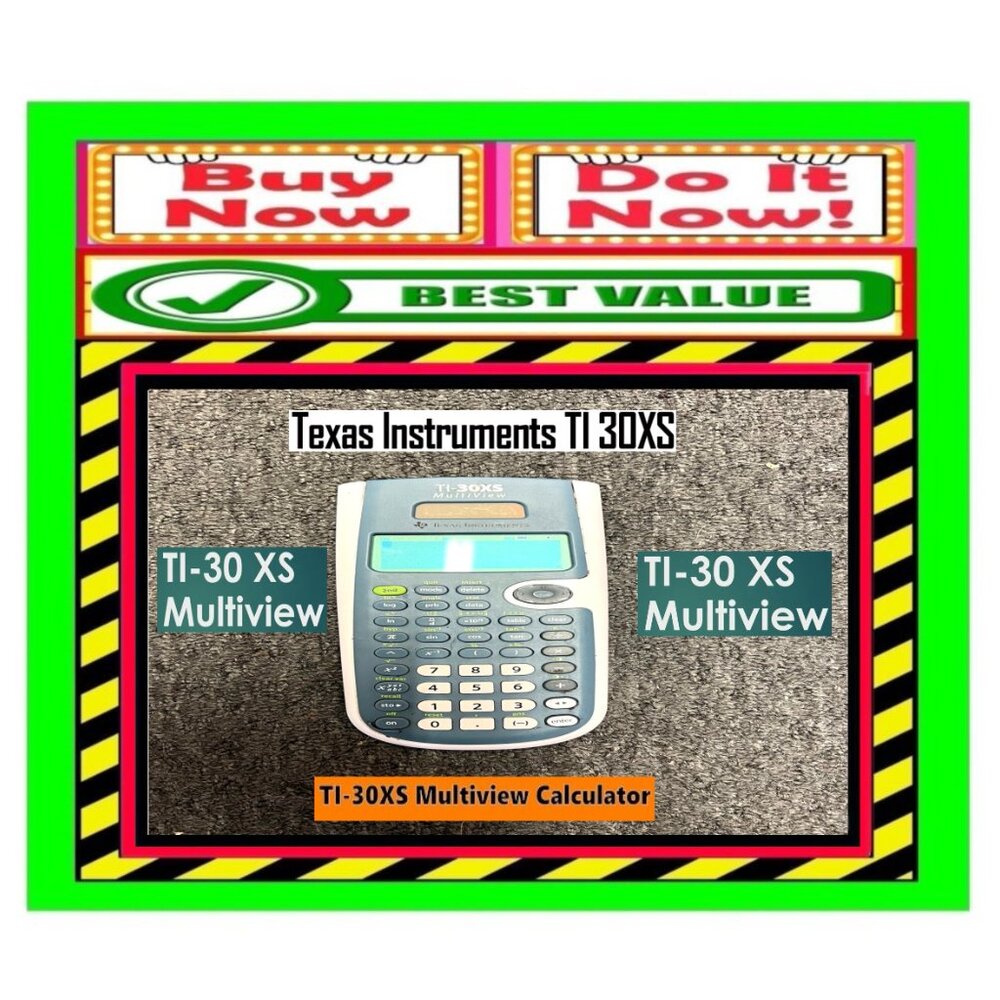 ✅ Texas Instruments TI-30 XS ➕🆒 CALCULATOR Handheld Digital Machine💸BUY NOW‼️ - Picture 3 of 13